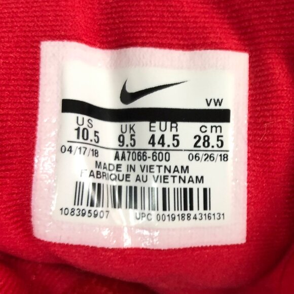 Nike Air Max Infuriate 2 Men's Sz 10.5 Red Basketball Sneakers Excellent Clean - Picture 2 of 7